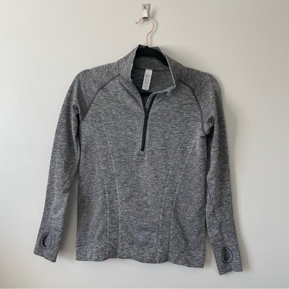 Ivivva Other - Ivivva Quarter Zip lightweight nylon blend running jacket grey size 14 girls